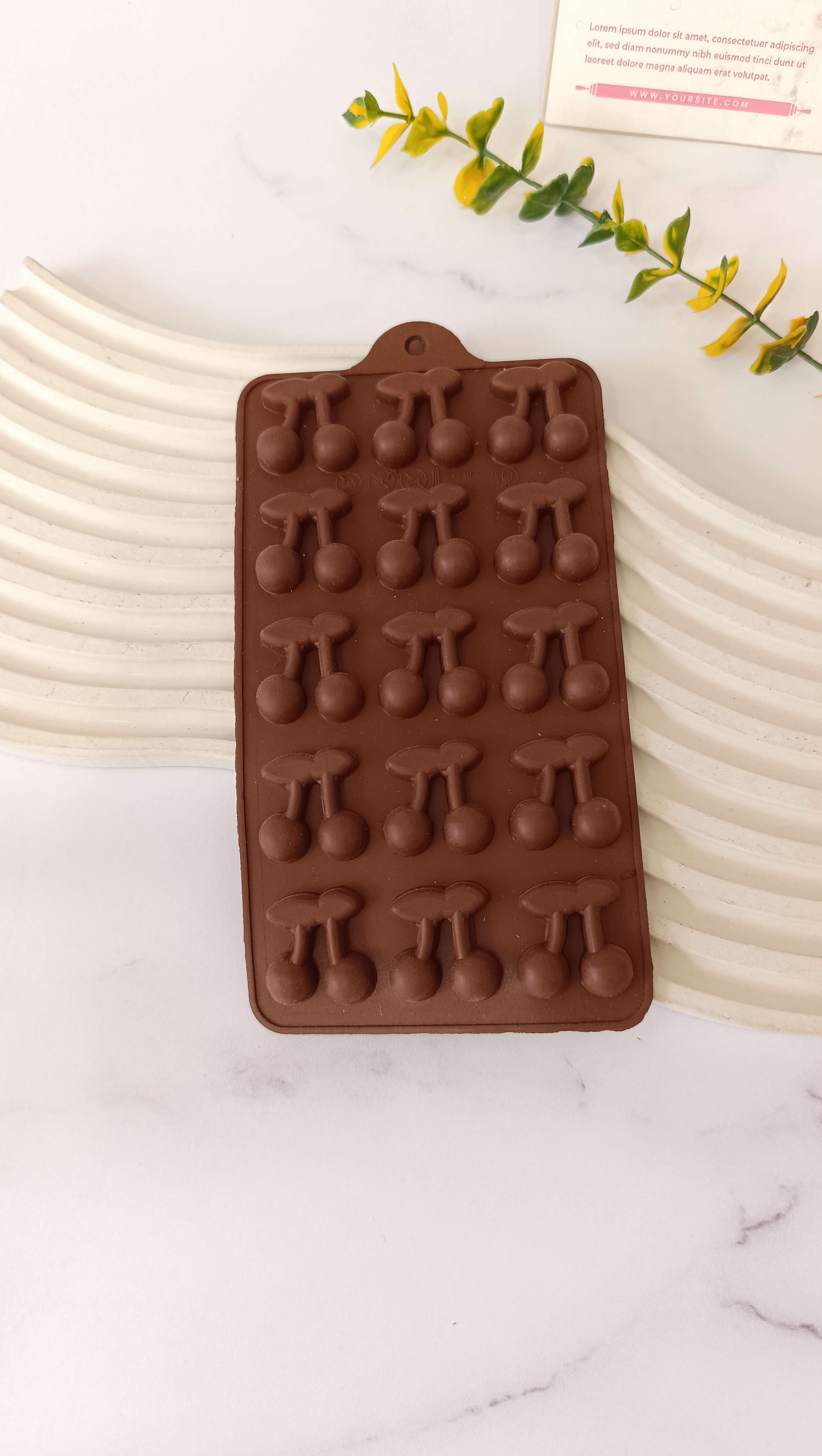 قالب سیلیکونی شکلات گیلاس